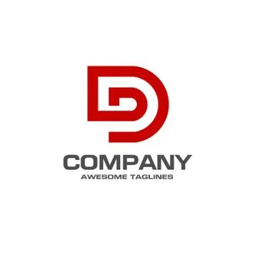 Creative letter D logo Stock Illustration