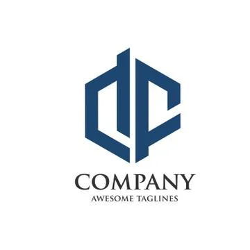 Creative letter DF logo Stock Illustration