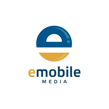 Creative letter E logo Stock Illustration