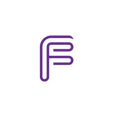 Creative letter F logo Stock Illustration