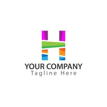 Creative Letter H logo Design Stock Illustration