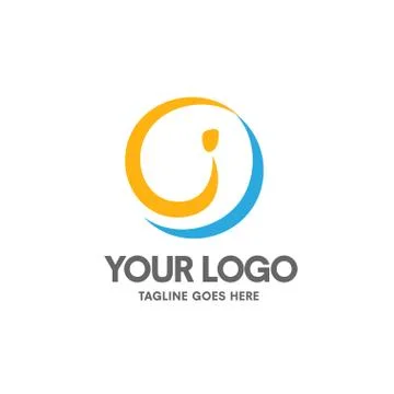 Creative letter i logo Stock Illustration