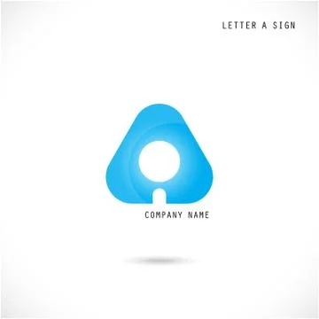 Creative letter A icon abstract  logo design vector template. Stock Illustration