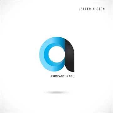 Creative letter A icon abstract  logo design vector template. Stock Illustration