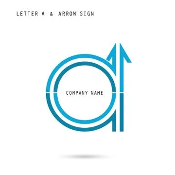 Creative letter A icon abstract  logo design vector template. Stock Illustration