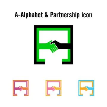Creative A-letter icon abstract logo design vector template.Business offer,pa Stock Illustration