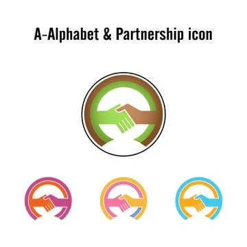 Creative A-letter icon abstract logo design vector template.Business offer,pa Stock Illustration