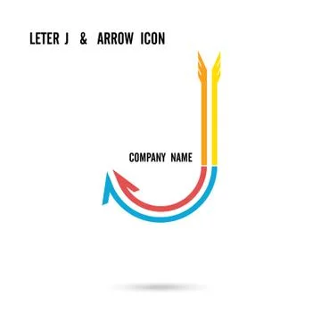 Creative letter J icon abstract logo design vector template. Corporate busine Stock Illustration