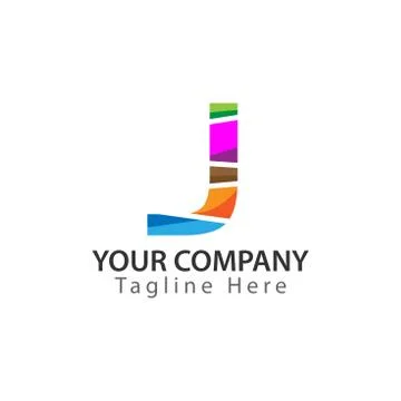 Creative Letter J logo Design. Stock Illustration