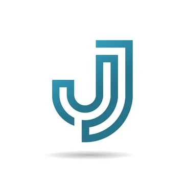 Creative Letter J logo design template Stock Illustration