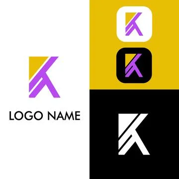 Creative letter K logo. イラスト素材