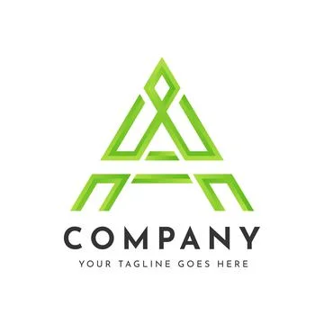 Creative letter a logo design Illustrazione stock