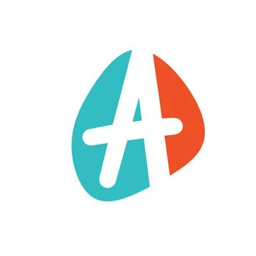 Creative Letter A Logo design vector template. Type Characters Logotype symbol Stock Illustration