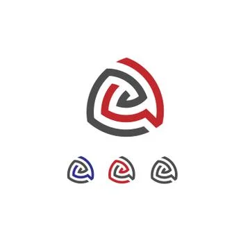 Creative letter A logo Stock Illustration