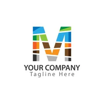 Creative Letter M logo Design. Stock Illustration