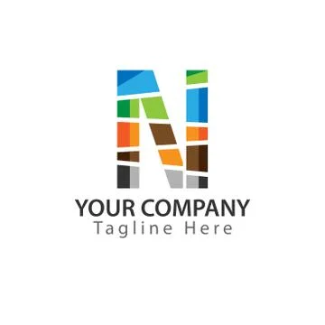 Creative Letter N logo Design. Stock Illustration