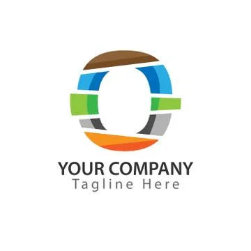 Creative Letter O logo Design. Stock Illustration