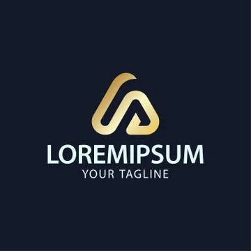 Creative Letter A or S Logo concept design templates. Иллюстрация
