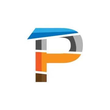 Creative Letter P logo Design. Stock Illustration