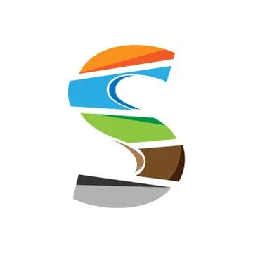 Creative Letter S logo Design. Stock Illustration