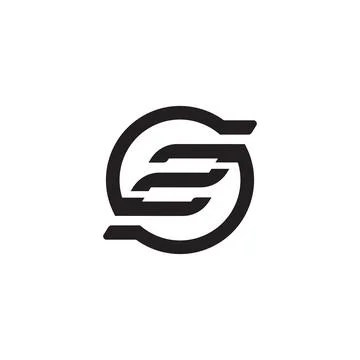 Creative letter S or number 5 logo. Vector Stock Illustration