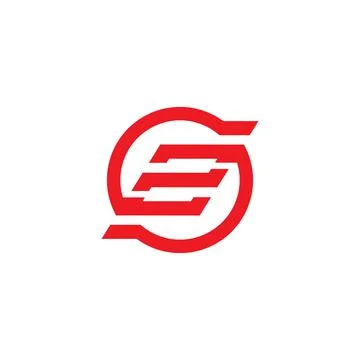 Creative letter S or number 5 logo. Vector Stock Illustration