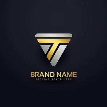 Creative letter T logo concept design Stock Illustration