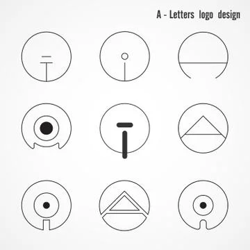 Creative A letters icon abstract logo design vector template. Corporate busin Stock-Illustration