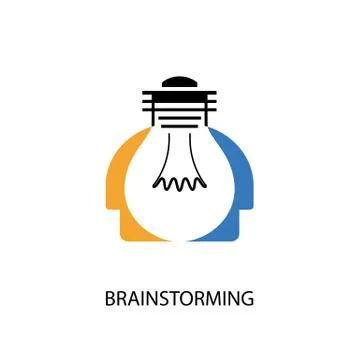 Creative light bulb and Human heads vector design banner template.Corporate.. Stock Illustration