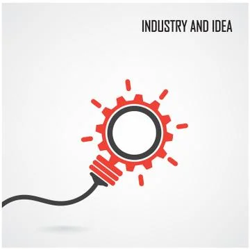 Creative light bulb concept background Stock Illustration