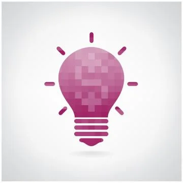 Creative light bulb concept Stock Illustration
