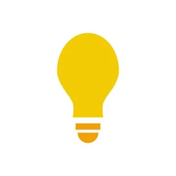 Creative Light Bulb Icon Vector for Idea, Innovation and Smart Thinking Conce 스톡 일러스트