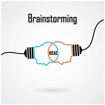 Creative light bulb idea concept background design Stock Illustration