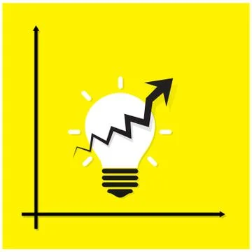 Creative light bulb idea concept background Stock Illustration