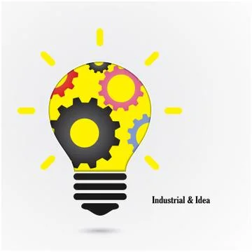 Creative light bulb Idea concept background Stock Illustration
