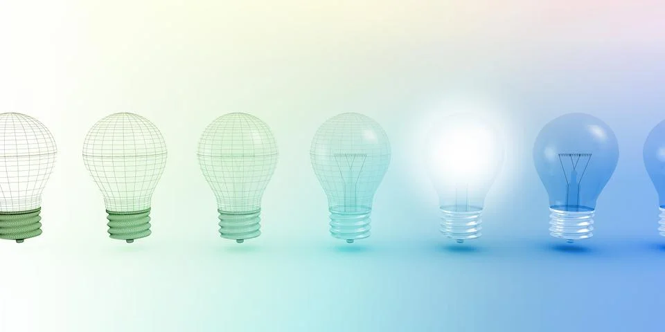 Creative Light Bulb Idea Stock Illustration