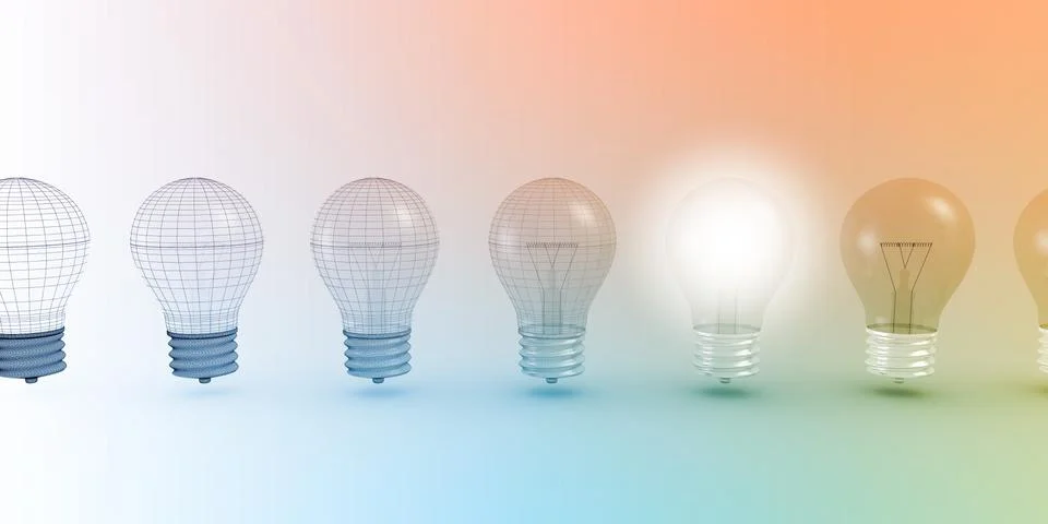 Creative Light Bulb Idea Stock Illustration