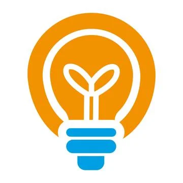 Creative Light Bulb Idea Logo Design Innovation Energy Technology Solution Icon  Illustrazione stock