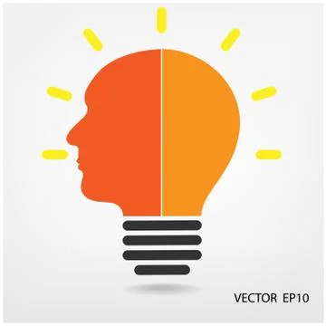 Creative light bulb Stock Illustration