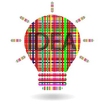 Creative light bulb Stock Illustration