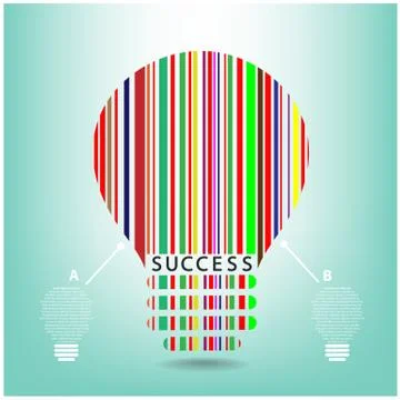 Creative light bulb Stock Illustration