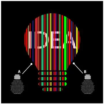 Creative light bulb Stock Illustration