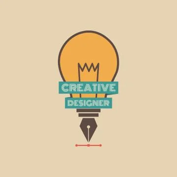 Creative light bulb Illustrazione stock