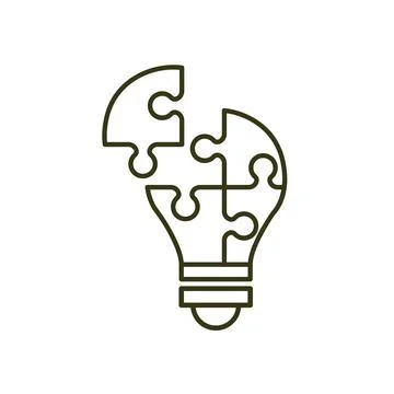 Creative Light Bulb Illustration Symbolizing Bright Ideas Stock Photos