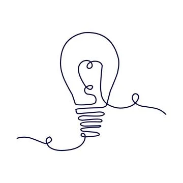Creative Light Bulb Illustration Symbolizing Bright Ideas Stock Photos