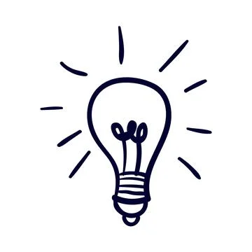 Creative Light Bulb Illustration Symbolizing Bright Ideas Stock Photos