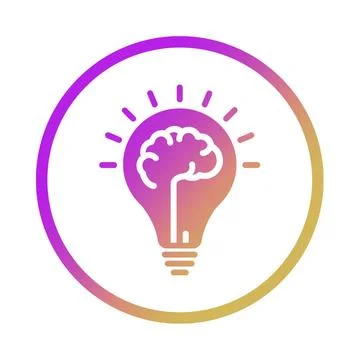 Creative Light Bulb Illustration Symbolizing Bright Ideas Stock Photos