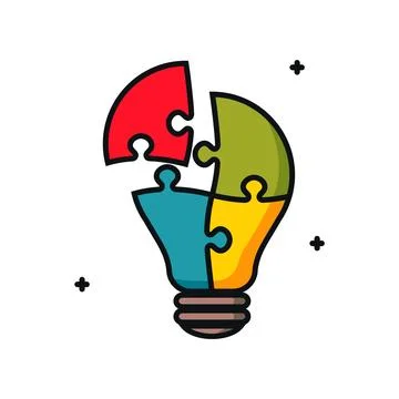 Creative Light Bulb Illustration Symbolizing Bright Ideas Stock Photos