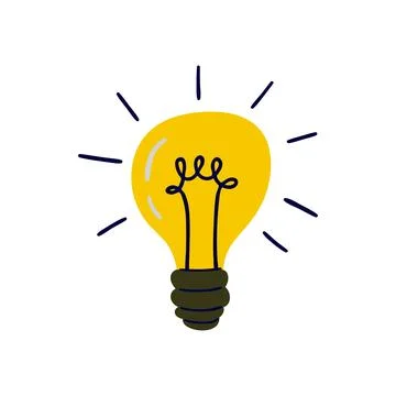 Creative Light Bulb Illustration Symbolizing Bright Ideas Stock Photos