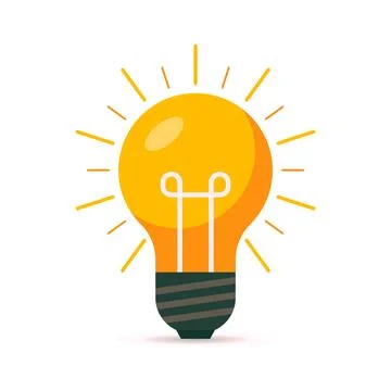 Creative Light Bulb Illustration Symbolizing Bright Ideas Stock Photos